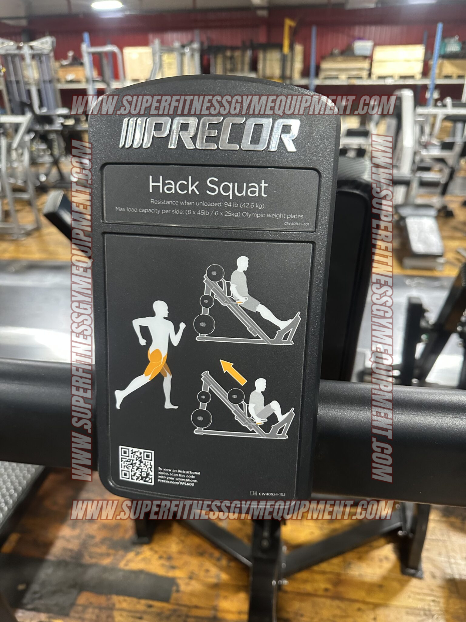 Brand New Precor Hack Squat - Superfitness Gym Equipment