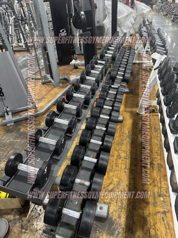 5-100 YMCA Branded Solid Head Dumbbells