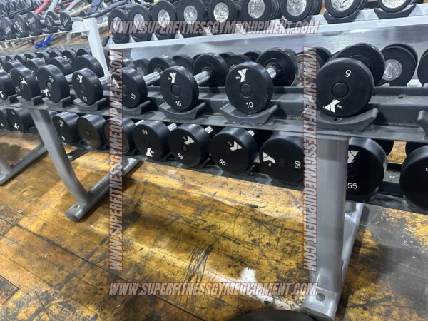 5-100 YMCA Branded Solid Head Dumbbells - Image 4