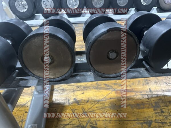 5-100 YMCA Branded Solid Head Dumbbells - Image 6